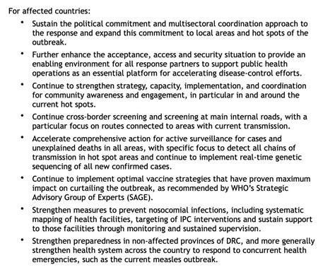 World Health Organization Who On Twitter The Ihr Emergency Committee On Ebola In Drc