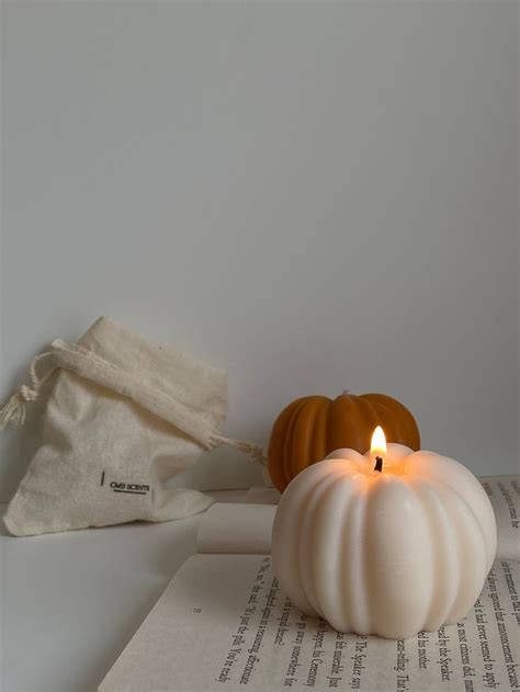 Pumpkin Candle Set Scented Pumpkins Soy Candles Home Decoration T