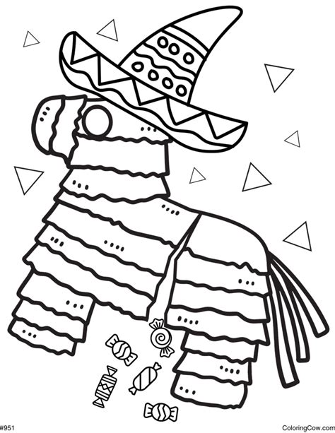 Cinco De Mayo Pinata Coloring Page