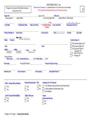 Fillable Online Paragon Commercial Office Retail Industrial Fax Email