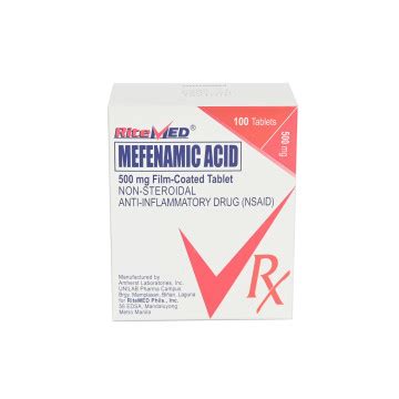 RX RITEMED MEFENAMIC ACID 500MG TABLET