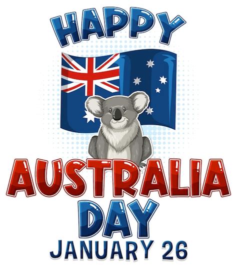 Free Vector Happy Australia Day Banner Design