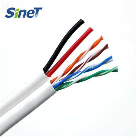 305m Indoor CAT6 Siamese Cable With Power Core For Networks China