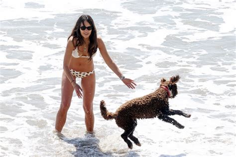 Jordana Brewster In A Bikini On The Beach In Santa Monica CelebMafia