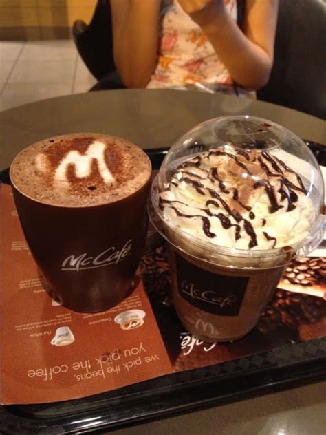 Our Drinks In Mccafe Mccafe Mcd Hotchocolate Mochafrappe Mocha