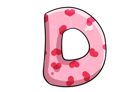 Valentine Alphabet Letter D Clipart Graphic By Goodtimeartsy · Creative