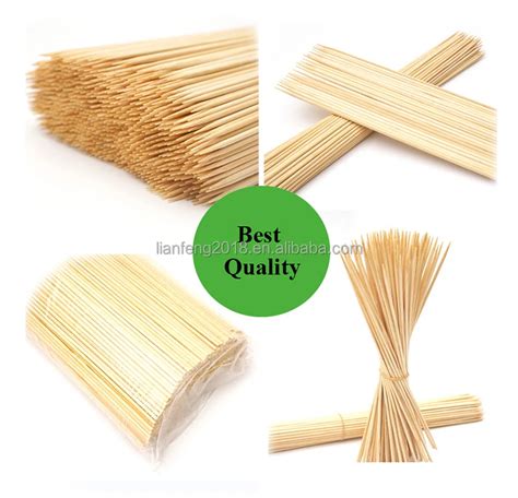 Biodegradable Round Cm Barbecue Bamboo Stick Skewers Cm Buy Cm