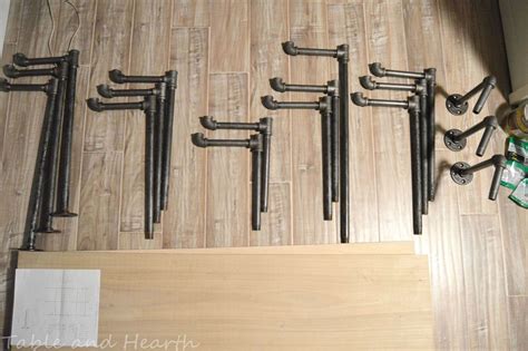 DIY Industrial Pipe Shelves - Table and Hearth