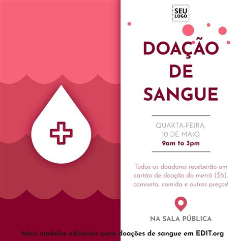 Modelos De Cartazes Para Campanhas De Doa O De Sangue