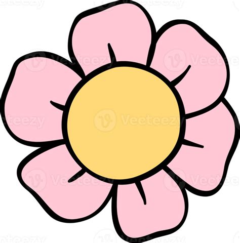 Maravillosa Flor Retro 44783502 Png