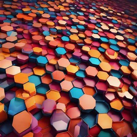 geometry hexagon premium ai generated image