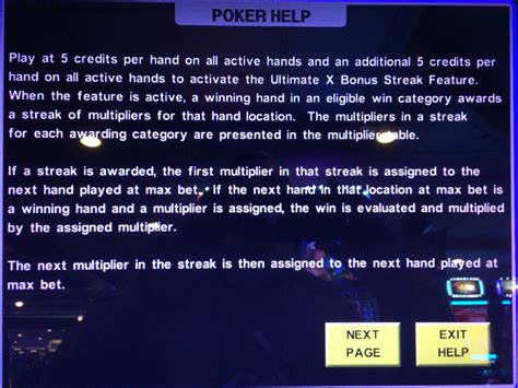 Ultimate X Poker Bonus Streak - Wizard of Odds