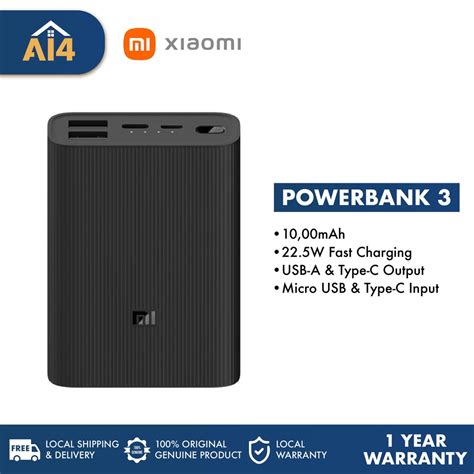 [LATEST] Xiaomi Powerbank 3 10000mAh 22.5W Fast Charging Ultra Compact ...