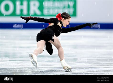 Isabeau Levito Usa During Women Short Program At The Isu World