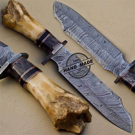 Custom Wicked Damascus Blank Blade Skinner Knife Custom Handmade