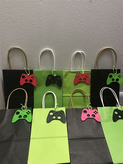 Xbox Themed Party Favor Gift Bags Xbox Birthday Party Xbox Party Game