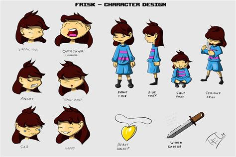 Frisk - Character design by Thelightsmen on DeviantArt