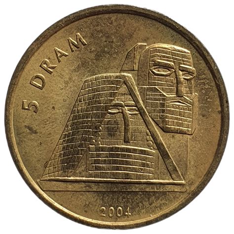 Nagorno Karabakh 5 Dram 2004 Alumínio Bronze Numismática Imperium