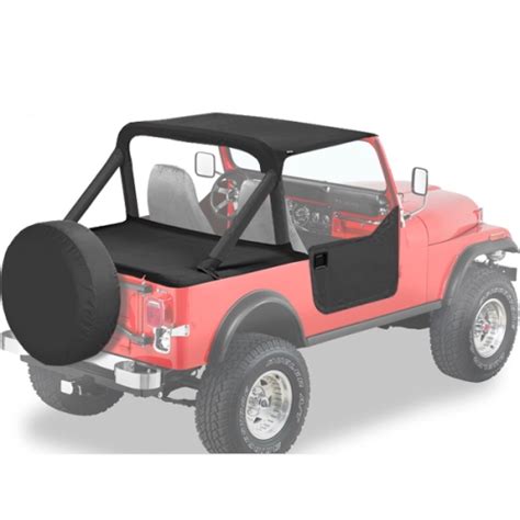 Jeep CJ Strapless Bikini Top Black Denim