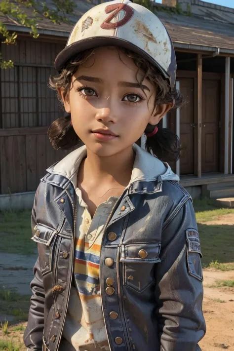 Professional Photo Of Clementine Brown Eyes Solo Dark Skin Baseball Cap Seaart Ai