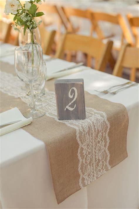 Rustic Burlap Wedding Table Runner Ideas You Will Love