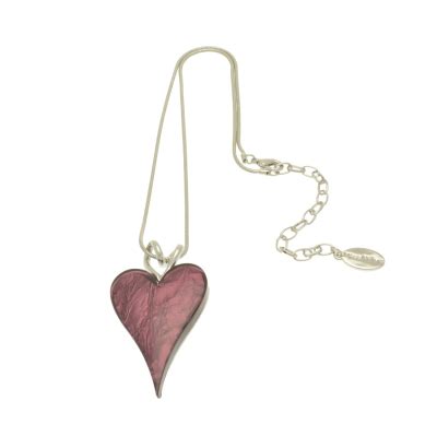 Dark Purple Heart Necklace - Miss Milly