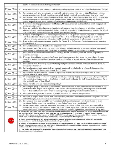 Dopl Ap 078 Form Utah ≡ Fill Out Printable Pdf Forms Online