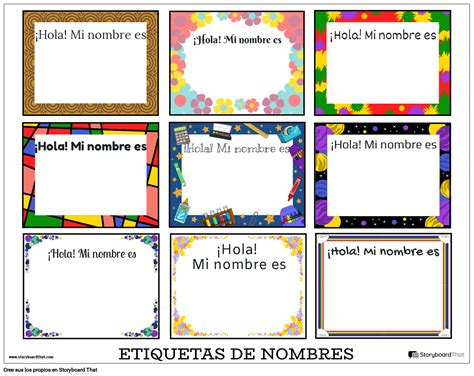 Cree Plantillas De Etiquetas De Nombre Personalizadas Online Maker