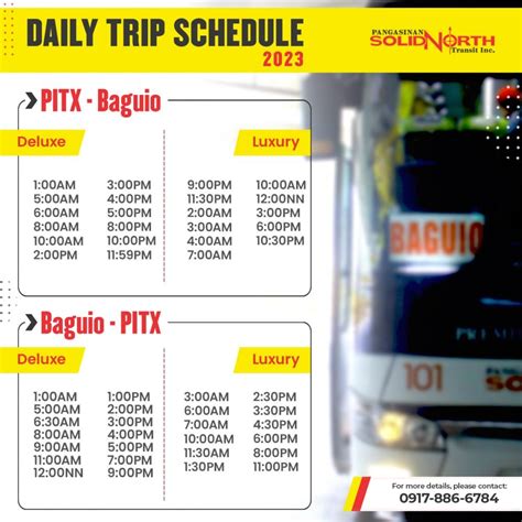 Manila To Baguio Bus Schedule [victory Liner Joy Bus Genesis]