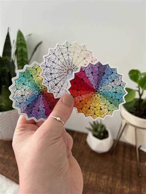 Glitter Mandala Pride Sticker Gay Pride Rainbow Sticker LGBTQ Sticker Queer Rainbow Pride