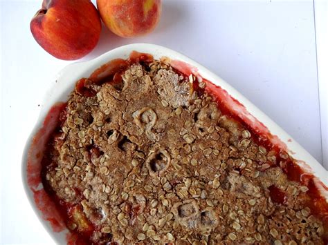 Gluten Free Peach Crisp Recipe To Celebrate Peach Season