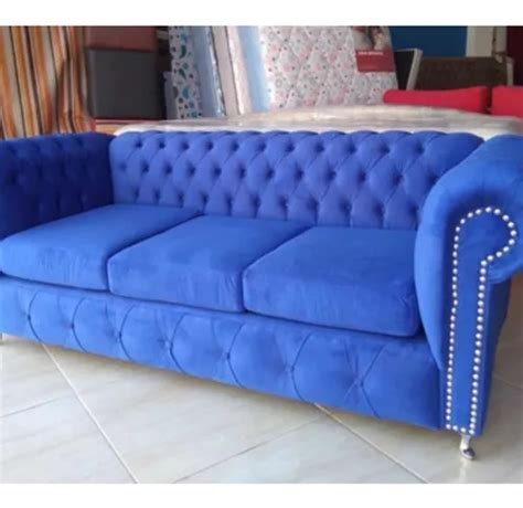 Sillón Sofá Chester Chesterfield 3 Cuerpos Pana Premium en venta en