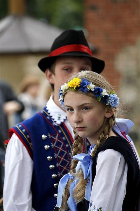 Kashubian Pair Poland Cultura Costumi