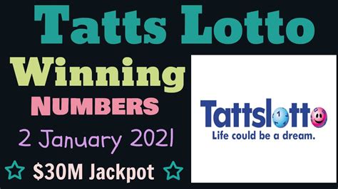 Today Tattslotto Winning Numbers Saturday 2 January 2020 Tatts Lotto