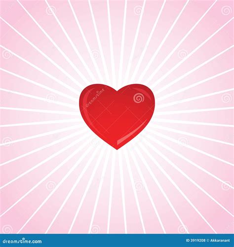 Valentine S Heart Shining Stock Vector Illustration Of Bright 3919208