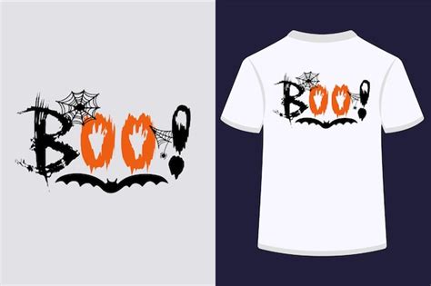 Premium Vector Boo Halloween Tshirt Design