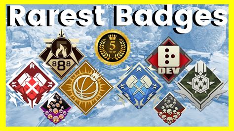 Top 5 Rarest Badges In Apex Legends Current And Past YouTube