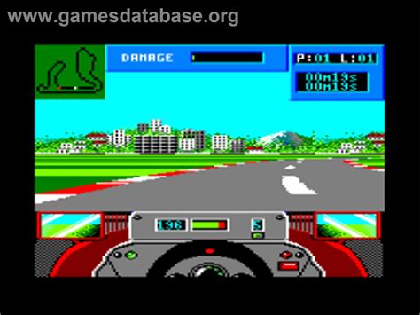 Grand Prix Circuit Amstrad CPC Artwork In Game