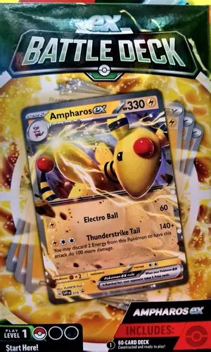 Pokemon Tcg Battle Deck Ampharos Ex Baraja En Inglés Envío Gratis