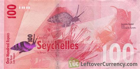 100 Seychelles Rupees Banknote Exchange Yours For Cash Today