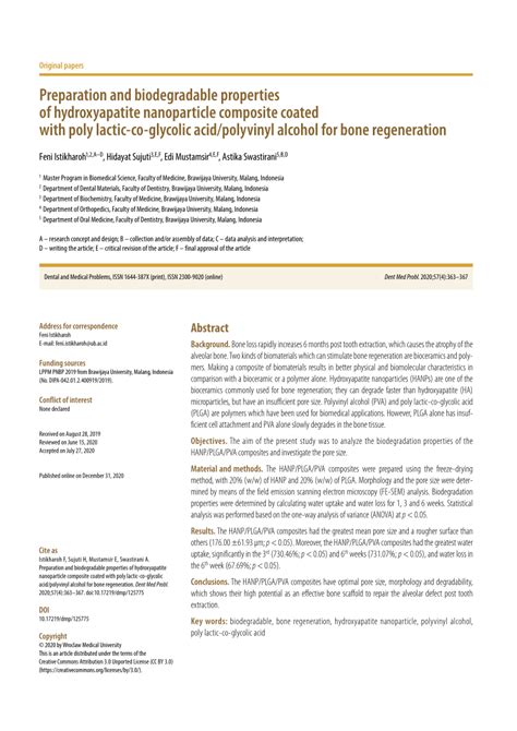 Pdf Preparation And Biodegradable Properties Of Hydroxyapatite