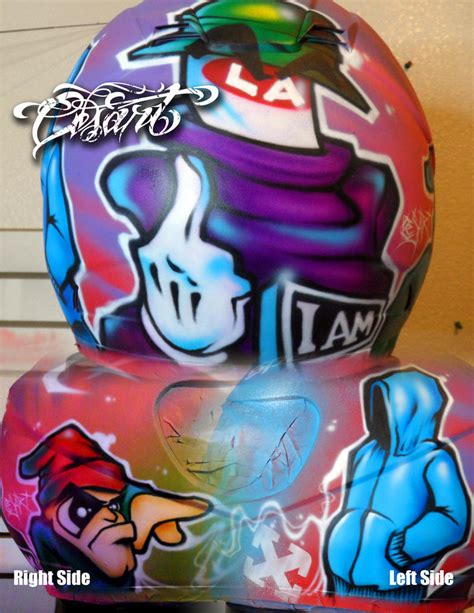 Graffiti Characters helmet by IamCesart on DeviantArt