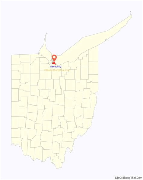 map  sandusky city ohio thong thai real