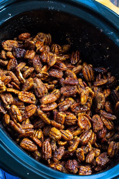 Crock Pot Candied Pecans Spicy Southern Kitchen