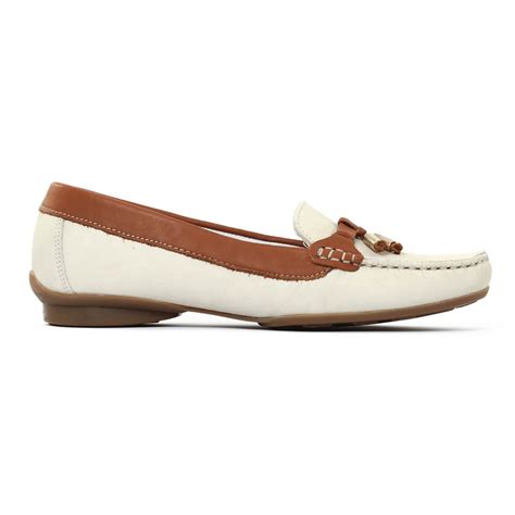 Scarlatine Beige Cognac Mocassins Blanc Cass Printemps T Chez