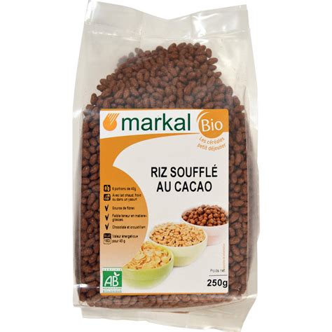 Riz bio soufflé au cacao 250g Course en ligne Cashbio