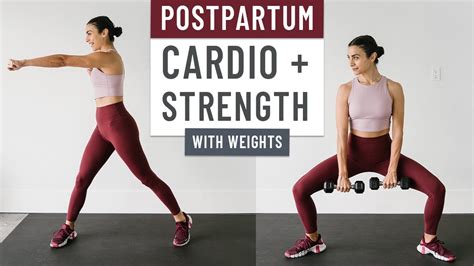 Postpartum Cardio Hiit Strength Workout At Home Full Body