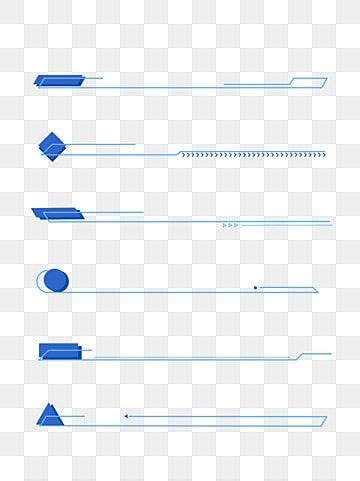 Header Footer Vector PNG Images, Business Border Blue Geometric Split ...