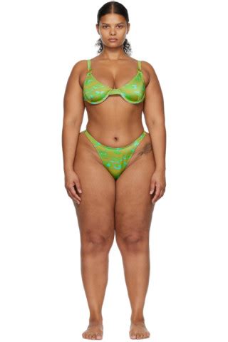 Dos Swim Ssense Canada Exclusive Green Paloma Luz Bikini Ssense