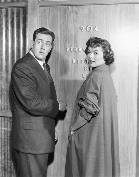 Della Street Barbara Hale And Perry Mason Raymond Burr Caught